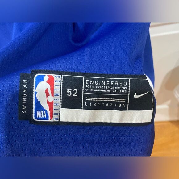 NBA Golden State Warriors Blue and Yellow Jersey - Picture 4 of 5